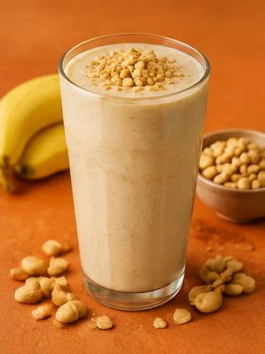 Shake de amendoim com banana