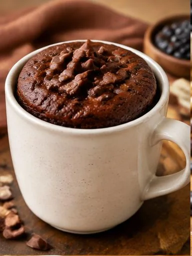 Brownie proteico de caneca