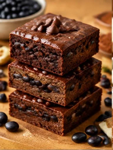 Brownie de feijão preto e cacau