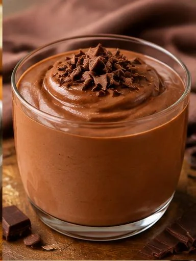 Mousse de chocolate com iogurte