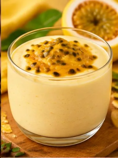 Mousse de maracujá com cottage