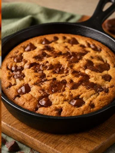Cookie proteico de frigideira