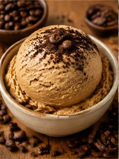 Sorvete de café proteico
