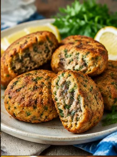 Bolinho de sardinha assado