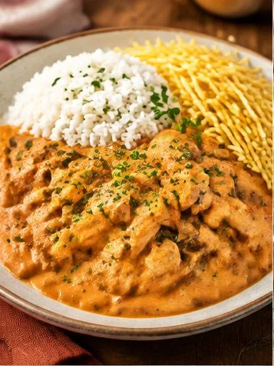 Strogonoff fit de frango