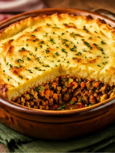 Escondidinho proteico de carne