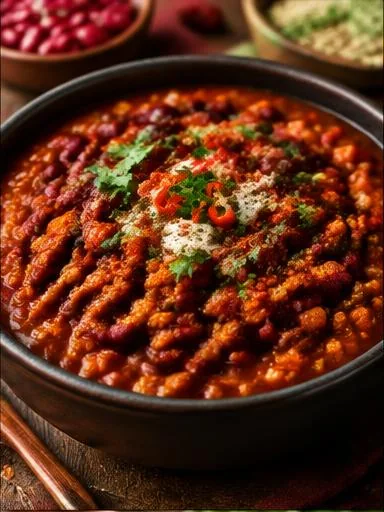 Chili de PTS com feijão