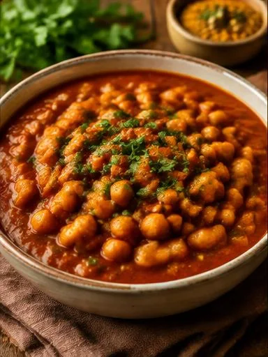 Chana masala (grão de bico ao curry)
