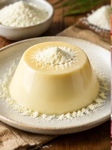 Pudim proteico de leite em pó