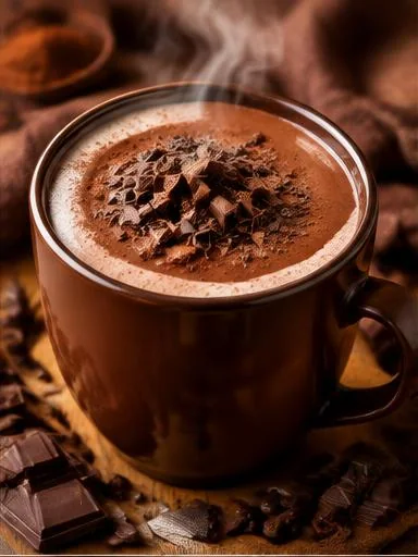 Chocolate quente proteico