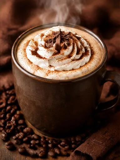 Mocha proteico quente