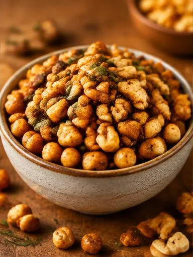 Mix crocante de amendoim e grão de bico