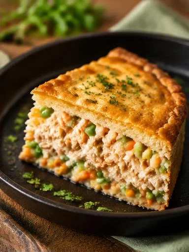 Torta de frango de frigideira